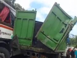 Kecelakaan Bus Primajasa di Tol Cipularang KM 97, Truk Hino Mundur dan Tabrak Bus Hingga Rusak Parah