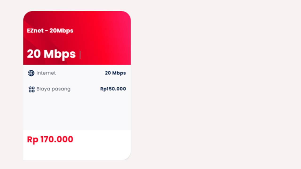 Eznet Perbarui Kecepatan dan FUP, Kini Tawarkan 20 Mbps Harga Naik, FUP Juga