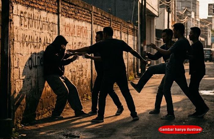 Seorang Pria Luka Parah Usai Terlibat Keributan dengan 8 Pengamen di Cibiru